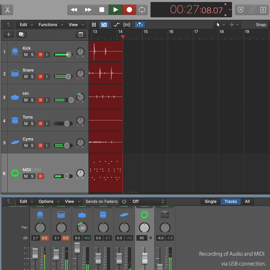 Electronic Drums EFNOTE 7